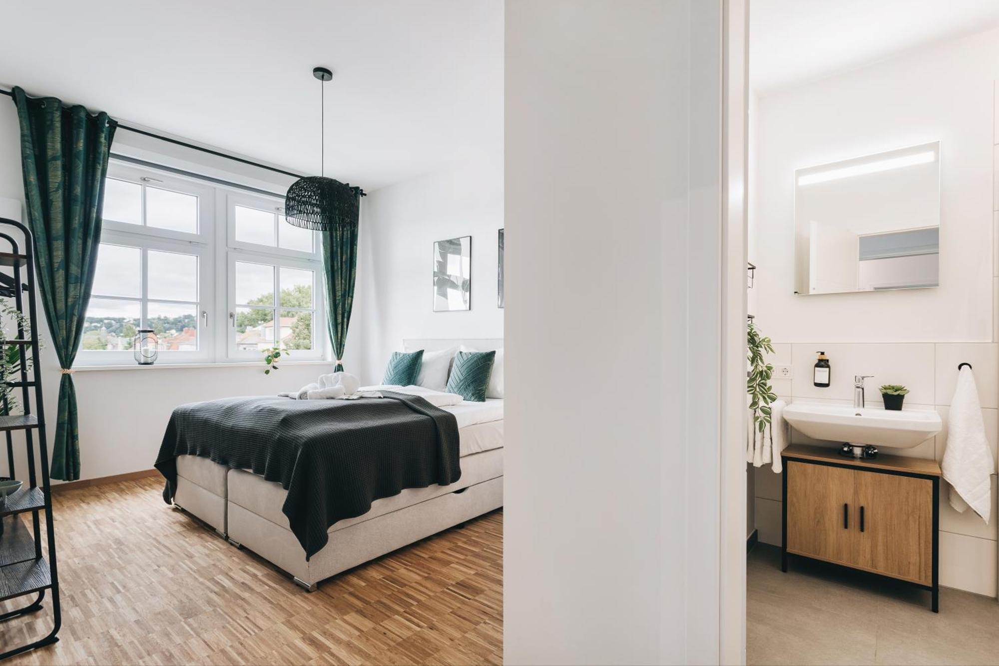 Oasis Appart - Wohnen In Dresden - Netflix - Tiefgarage - Dachterrasse Zimmer foto